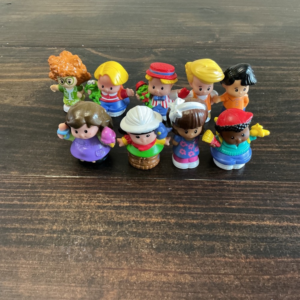 Fisher-Price Little People Figures Lot 9 Piece Diverse Characters Kids Toy Set